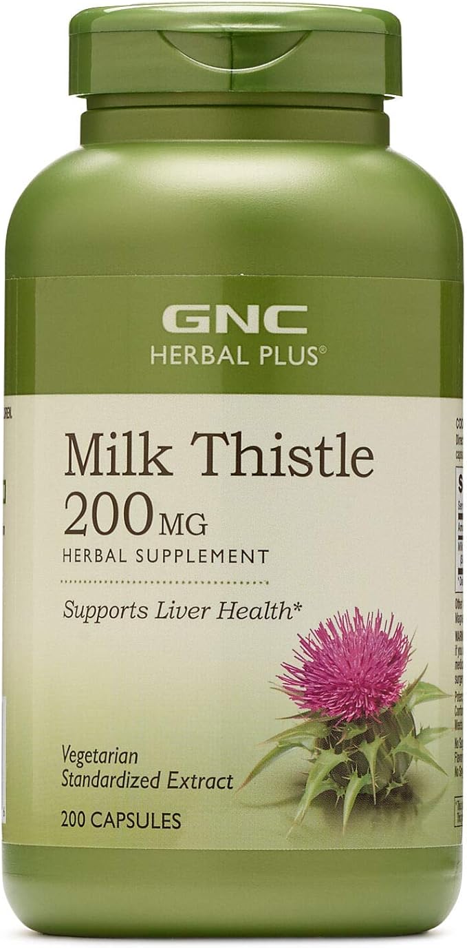 gnc herbal plus milk thistle 200 mg